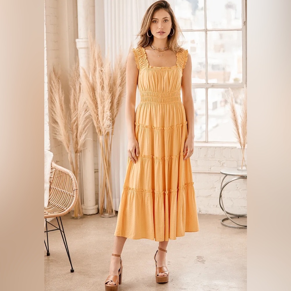Lulus Tiered Maxi Dress